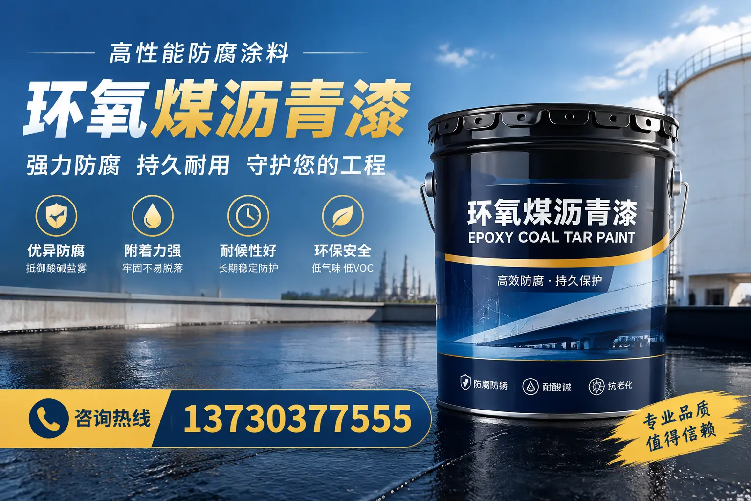 环氧煤沥青漆的耐久性分析，适合秀屿的使用场景
